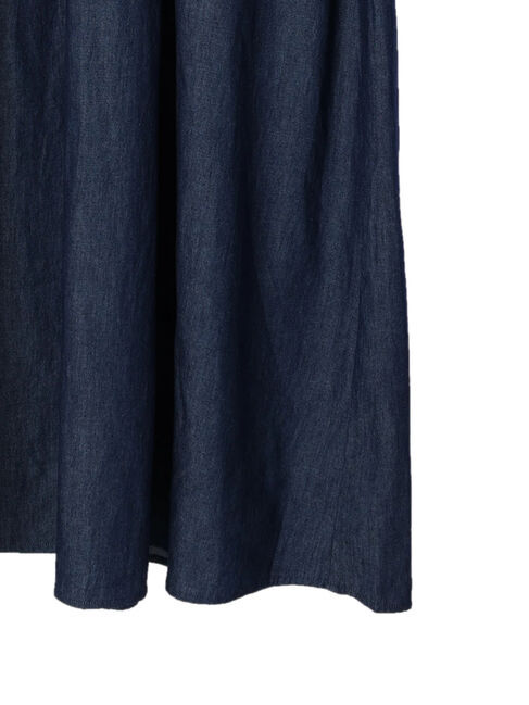  「ティアードデニムロングワンピース」|ワンピース|