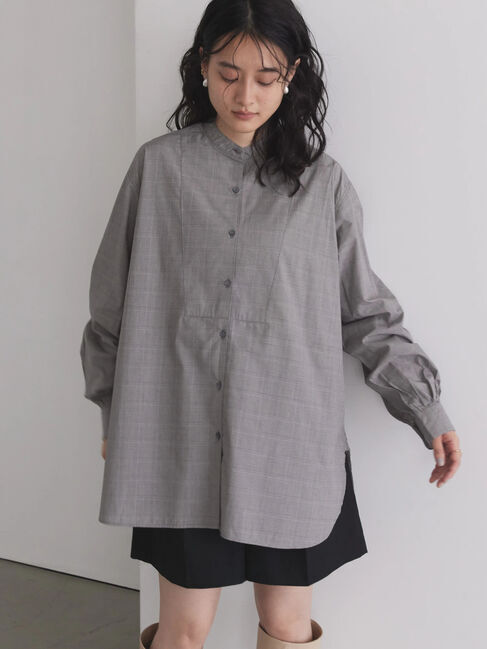  「SET ケーブルニットベスト+シャツチュニック」|ニット・セーター|