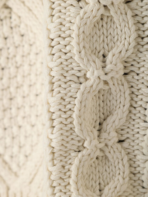  「SET ケーブルニットベスト+シャツチュニック」|ニット・セーター|