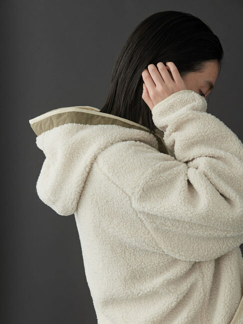  「リバーシブルフード付きボアコート」|その他|