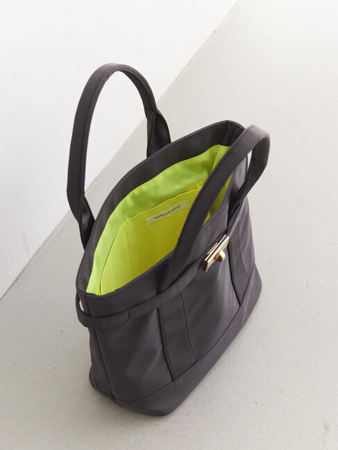  「ターンロックトートバッグ」|ハンドバッグ|