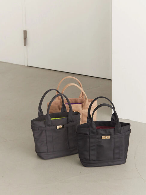  「ターンロックトートバッグ」|ハンドバッグ|