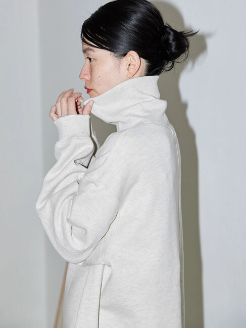  「モックネック裏起毛ワンピース2」|ワンピース|