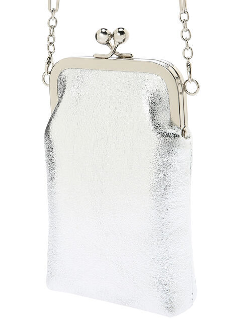  「口金メタリックチェーンショルダーバッグ」|ハンドバッグ|