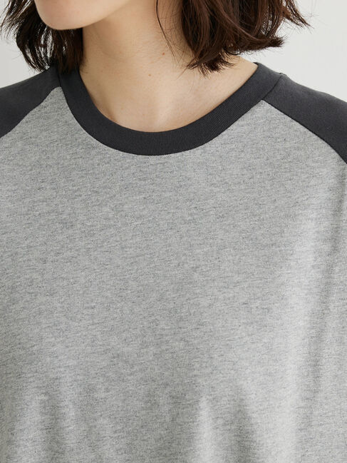 Green Parks「・Double　Flags　ラグラン7分袖Tシャツ」|Tシャツ・カットソー|