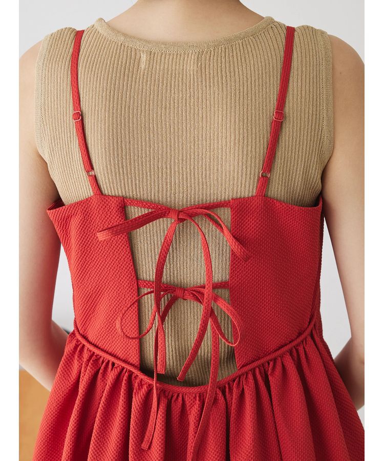 AnriettMusee「バックデザインキャミワンピース」|ワンピース|