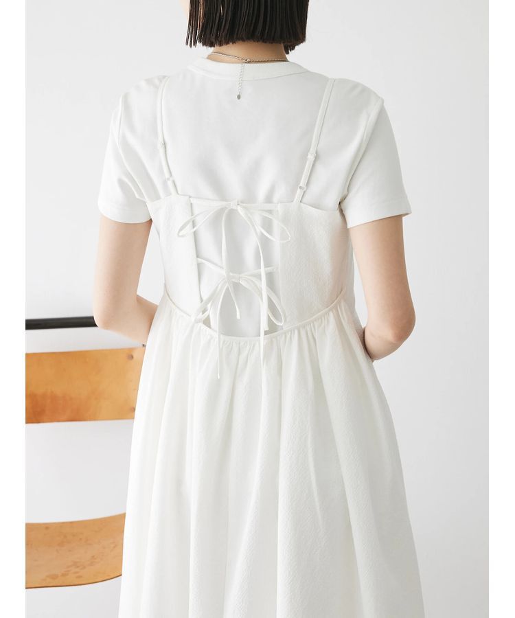 AnriettMusee「バックデザインキャミワンピース」|ワンピース|