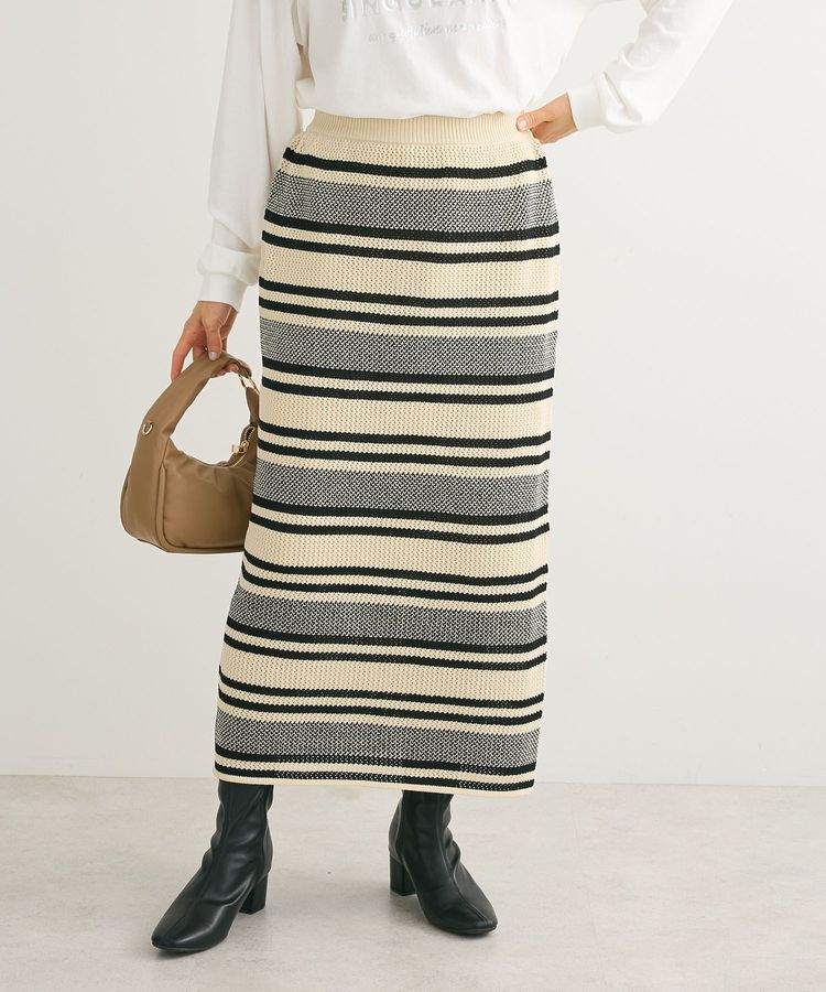 Green Parks「ボーダーニットスカート」|スカート|