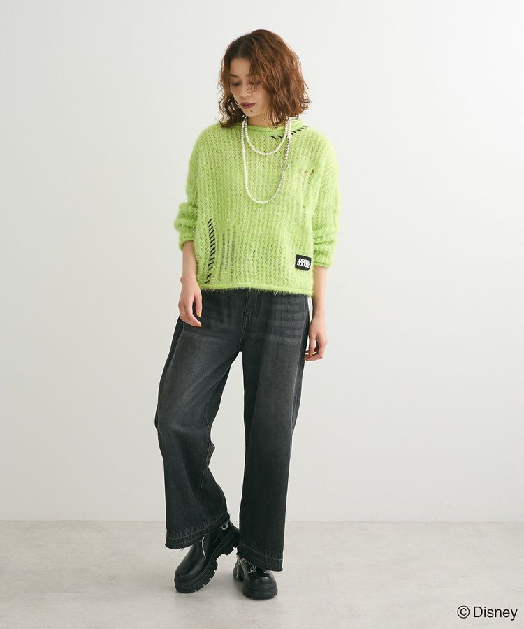 Green Parks「ナイトメア/ラメメッシュニットプルオーバー」|ニット・セーター|