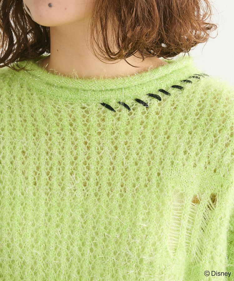 Green Parks「ナイトメア/ラメメッシュニットプルオーバー」|ニット・セーター|