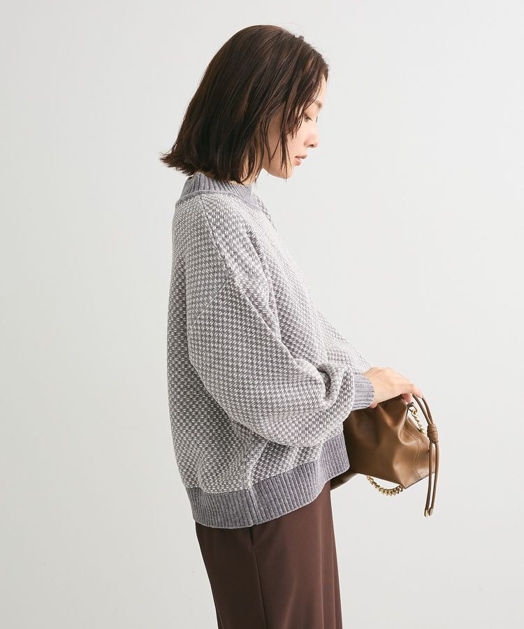 Green Parks「ベロアモールモックネックニットプルオーバー」|ニット・セーター|