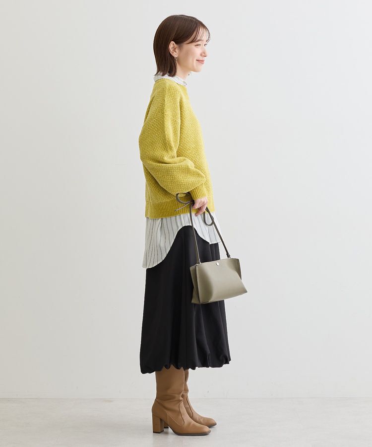 Green Parks「ベロアモールモックネックニットプルオーバー」|ニット・セーター|