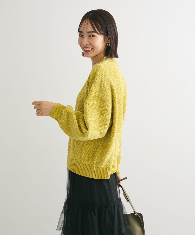 Green Parks「ベロアモールモックネックニットプルオーバー」|ニット・セーター|