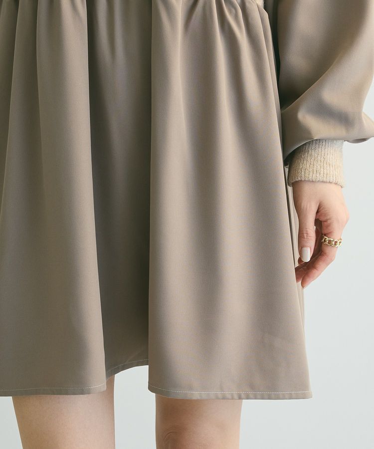 armonia「armonia.布帛切り替えニットミニワンピース」|ワンピース|