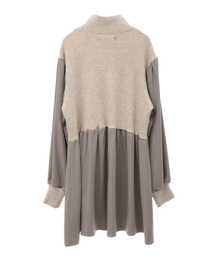 armonia「armonia.布帛切り替えニットミニワンピース」|ワンピース|