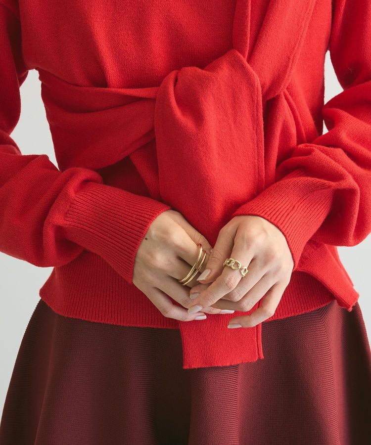 armonia「armonia.ツイストレイヤードプルオーバー」|ニット・セーター|