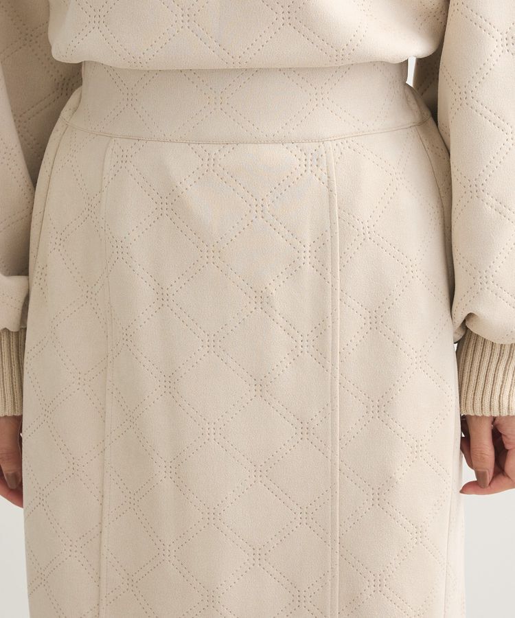 Green Parks「・ELENCARE DUE エンボスナロースカート」|タイト|