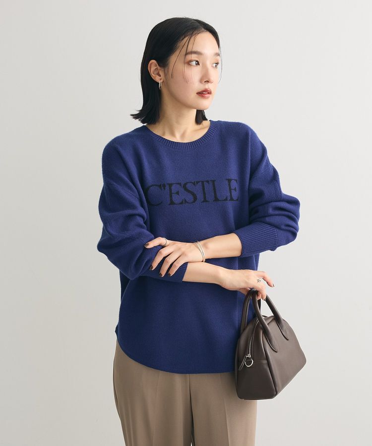 Green Parks「もちやわロゴニットプルオーバー」|ニット・セーター|