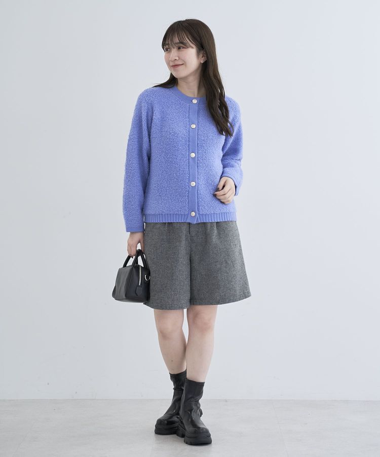 Green Parks「ループ編み金釦ニットカーディガン」|カーディガン|