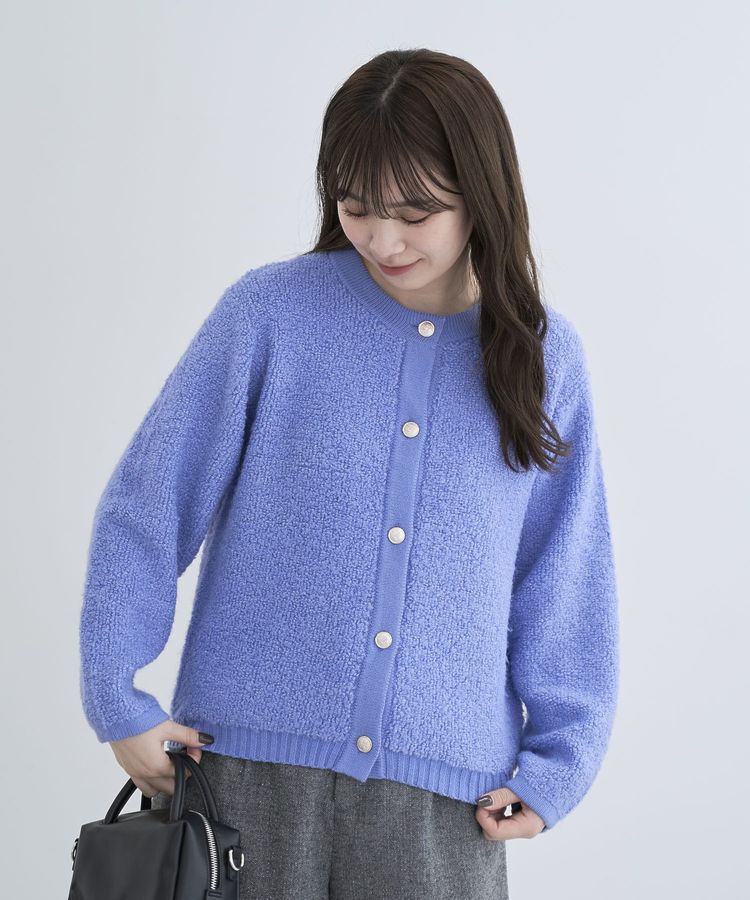 Green Parks「ループ編み金釦ニットカーディガン」|カーディガン|