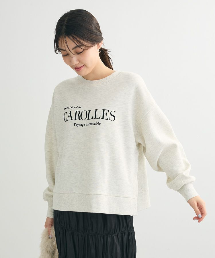 Green Parks「裏起毛フロッキーロゴプルオーバー」|スウェット・ジャージ|Oatmeal