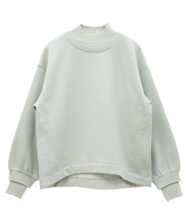 Green Parks「配色リブニットドッキング裏起毛プルオーバー」|スウェット・ジャージ|