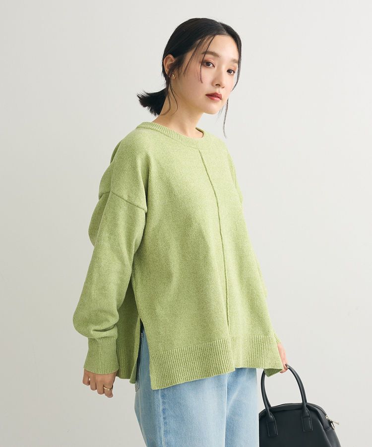 Green Parks「ベロアモールリラックスサイズニットプルオーバー」|ニット・セーター|