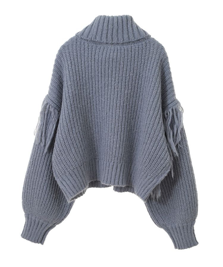 Green Parks「・swing by フリンジタートルニット」|ニット・セーター|