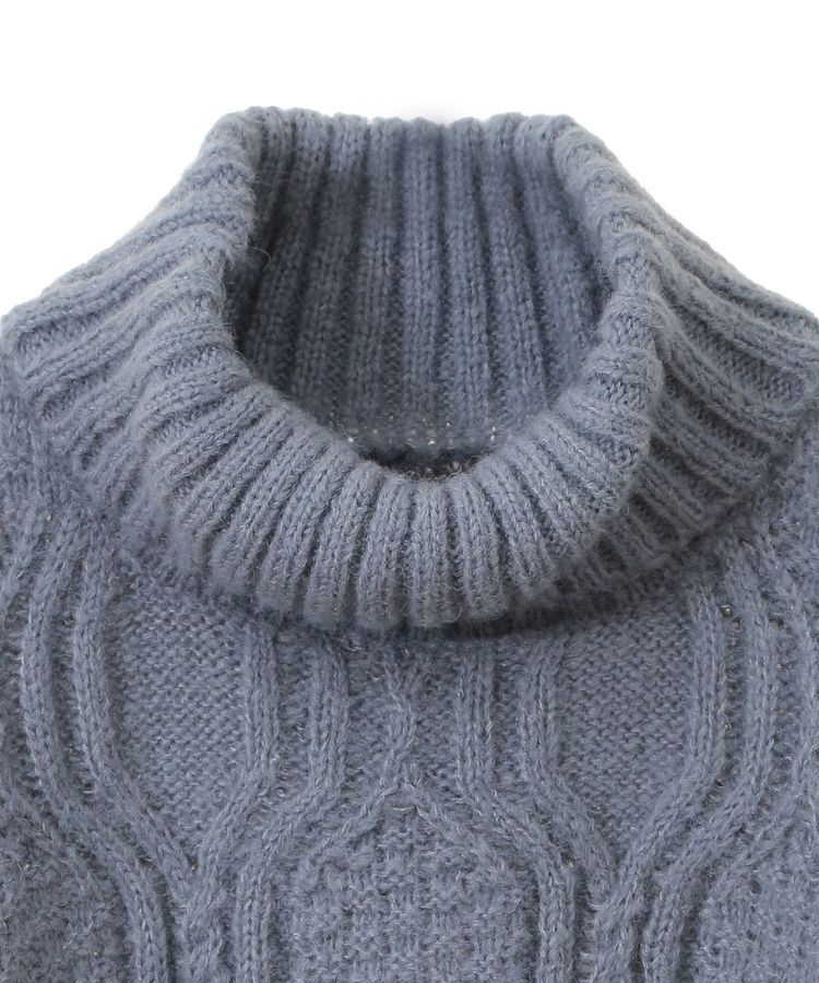 Green Parks「・swing by フリンジタートルニット」|ニット・セーター|