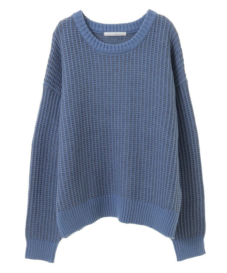 Green Parks「・ELENCARE DUE タック編バイカラーニット」|ニット・セーター|