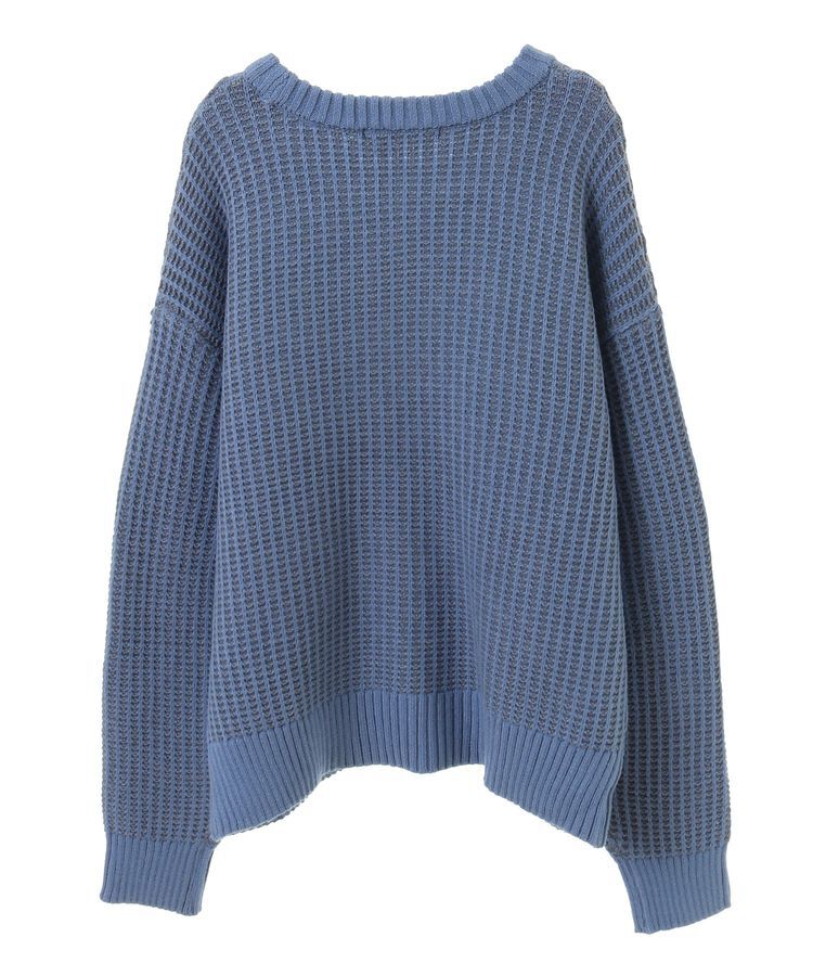 Green Parks「・ELENCARE DUE タック編バイカラーニット」|ニット・セーター|