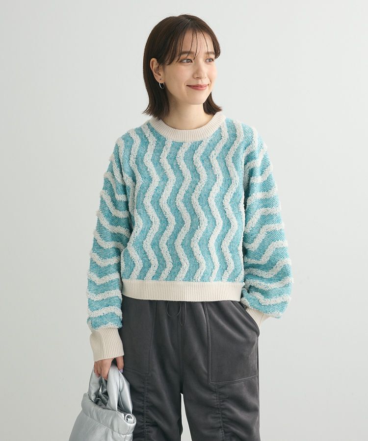 Green Parks「・ELENCARE DUE ブークレナミナミニット」|ニット・セーター|Green