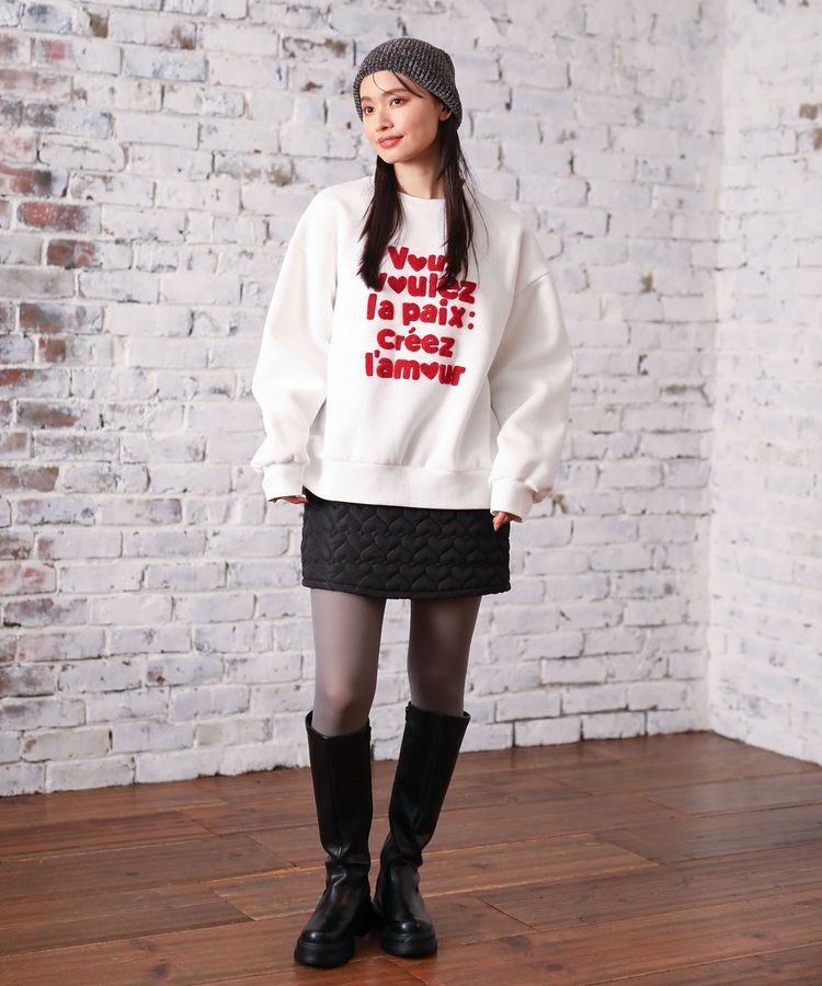 Green Parks「・swing by ハートキルトミニスカート」|スカート|