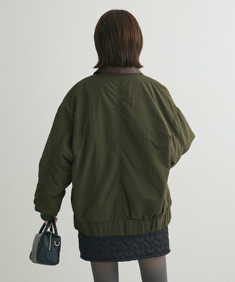 Green Parks「・ELENCARE DUE フェイクレザーエリブルゾン」|ブルゾン・スタジャン|