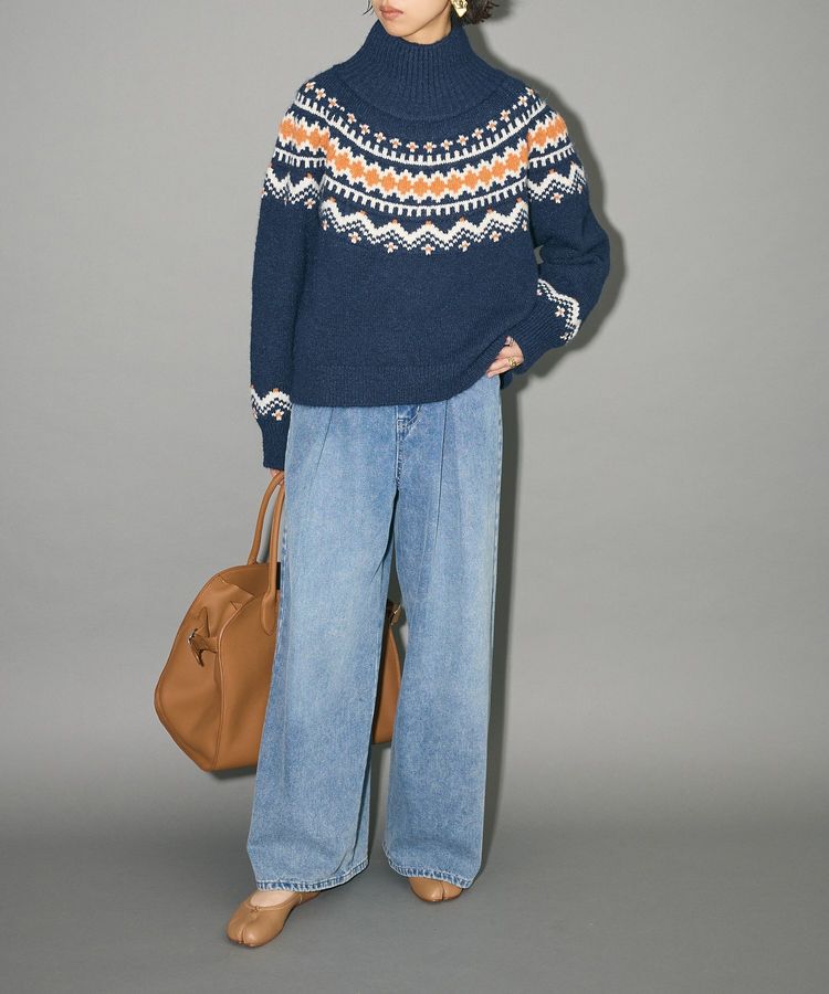 AnriettMusee「ノルディック柄ジャガード織ニット」|ニット・セーター|