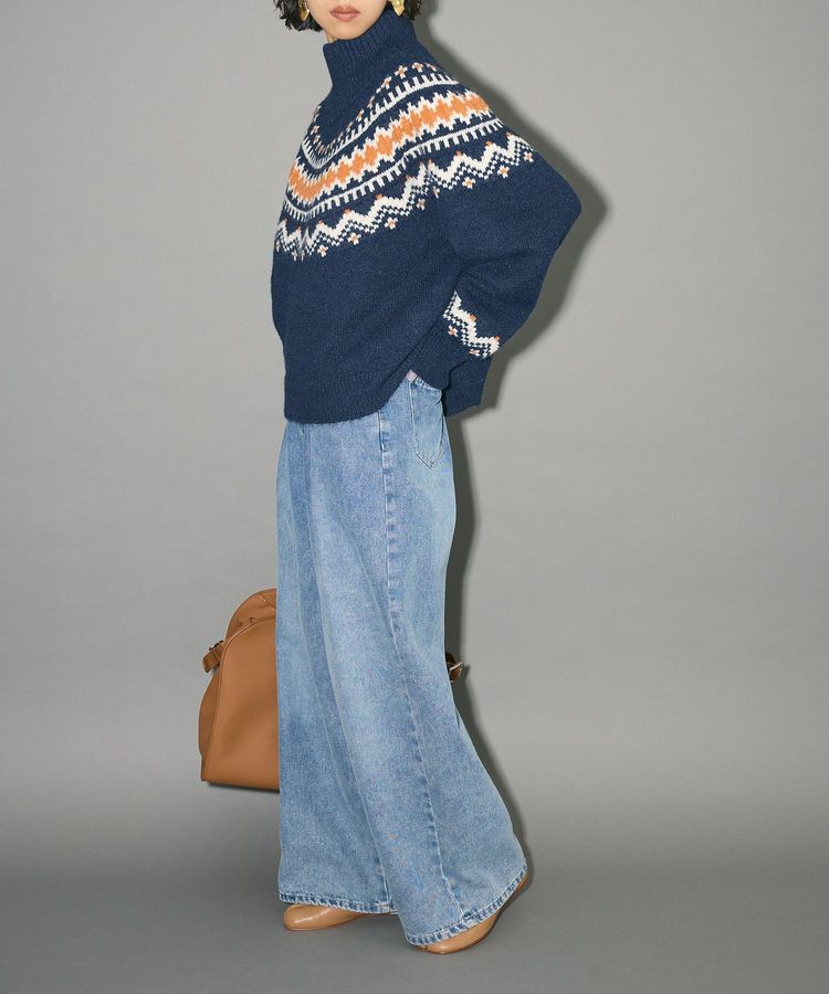 AnriettMusee「ノルディック柄ジャガード織ニット」|ニット・セーター|