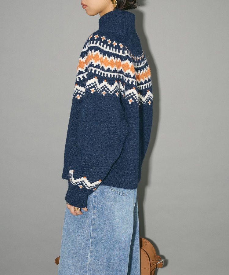 AnriettMusee「ノルディック柄ジャガード織ニット」|ニット・セーター|