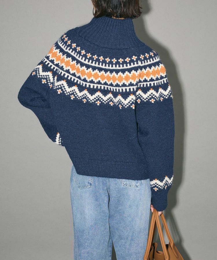 AnriettMusee「ノルディック柄ジャガード織ニット」|ニット・セーター|