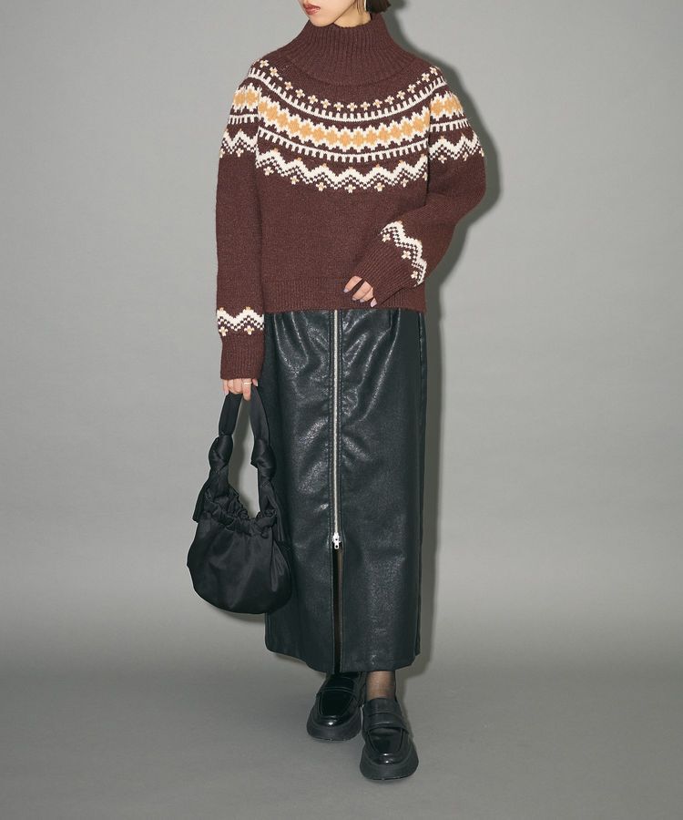 AnriettMusee「ノルディック柄ジャガード織ニット」|ニット・セーター|
