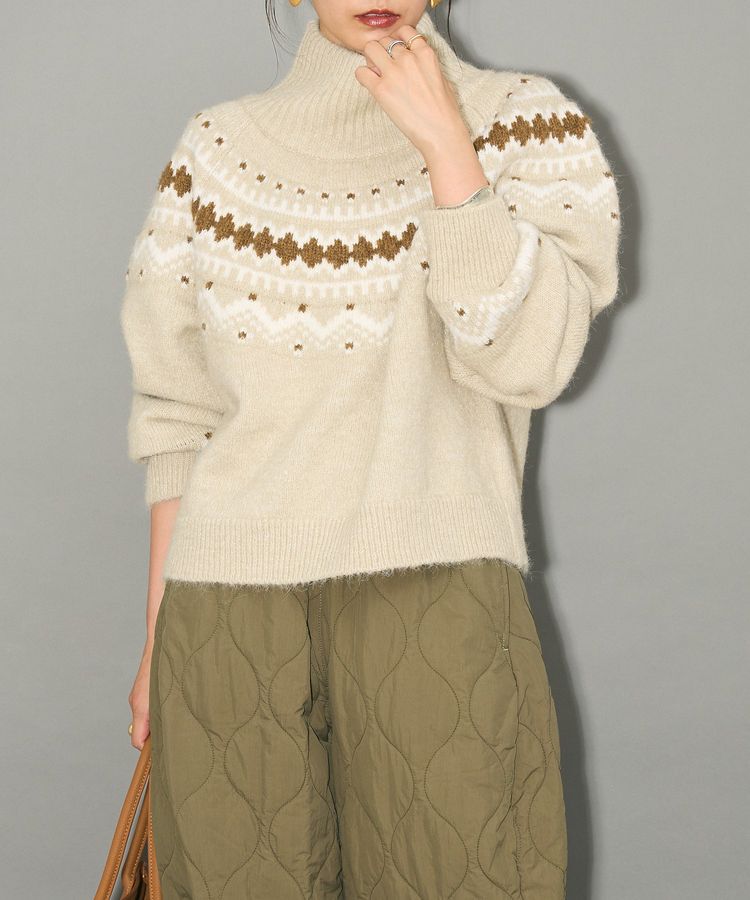 AnriettMusee「ノルディック柄ジャガード織ニット」|ニット・セーター|