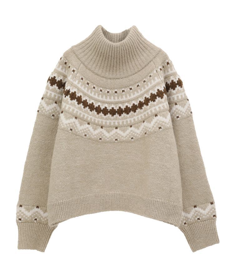 AnriettMusee「ノルディック柄ジャガード織ニット」|ニット・セーター|