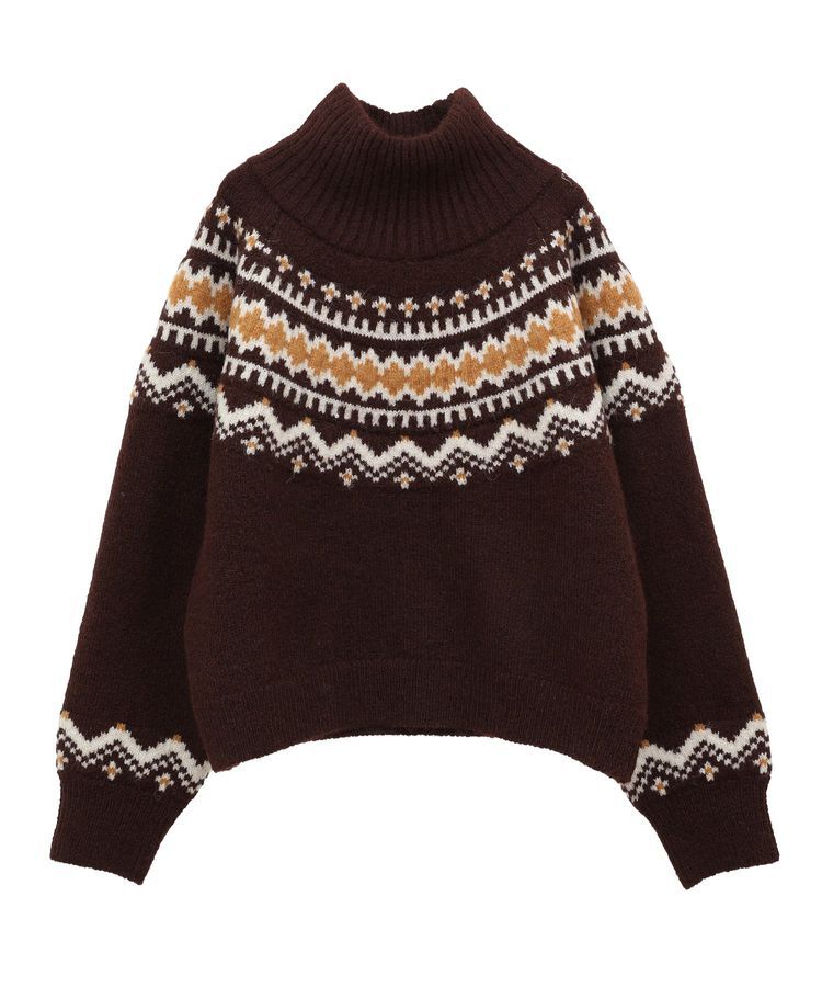 AnriettMusee「ノルディック柄ジャガード織ニット」|ニット・セーター|