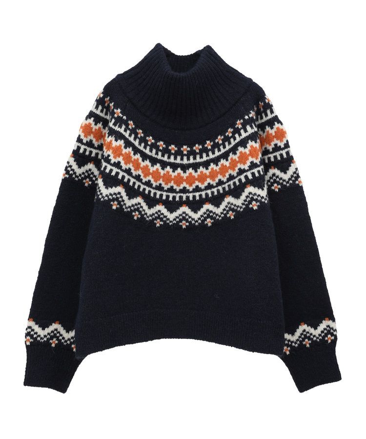 AnriettMusee「ノルディック柄ジャガード織ニット」|ニット・セーター|