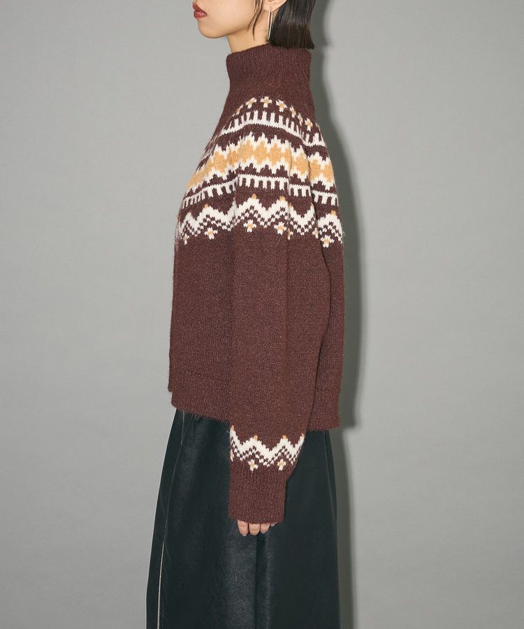 AnriettMusee「ノルディック柄ジャガード織ニット」|ニット・セーター|