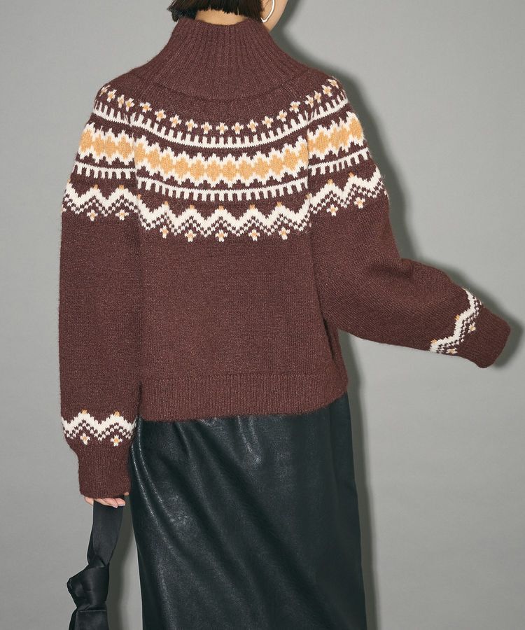 AnriettMusee「ノルディック柄ジャガード織ニット」|ニット・セーター|