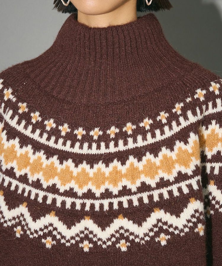 AnriettMusee「ノルディック柄ジャガード織ニット」|ニット・セーター|