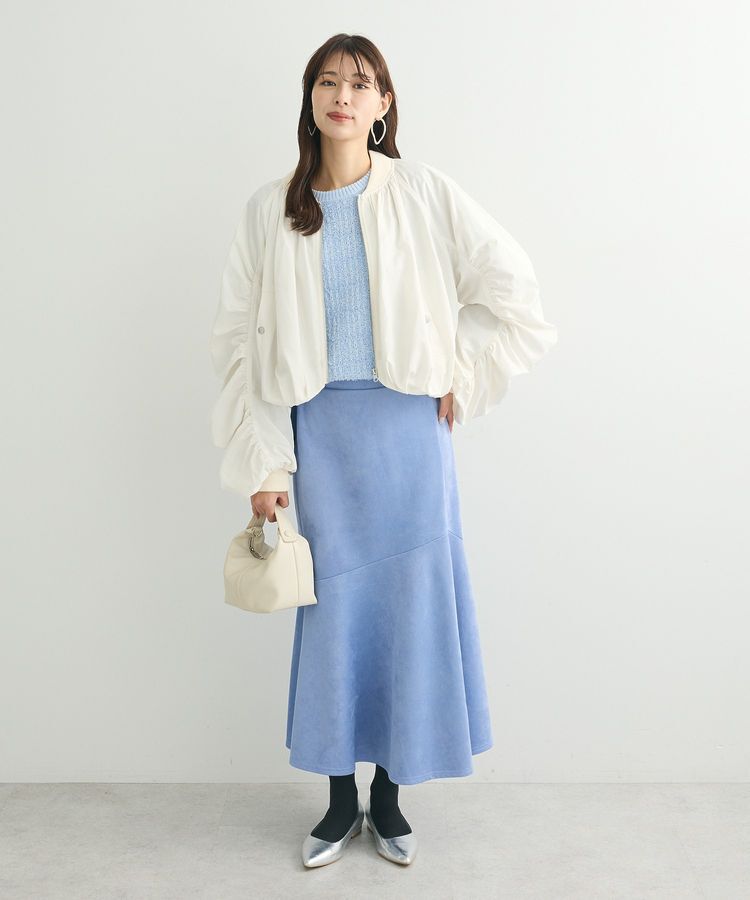 Green Parks「・SUGAR SPOON ボリュームギャザーMA-1」|ブルゾン・スタジャン|