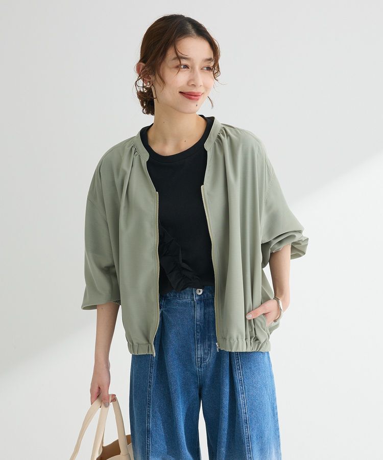 Green Parks「イージーケア シャツブルゾン」|ブルゾン・スタジャン|Khaki