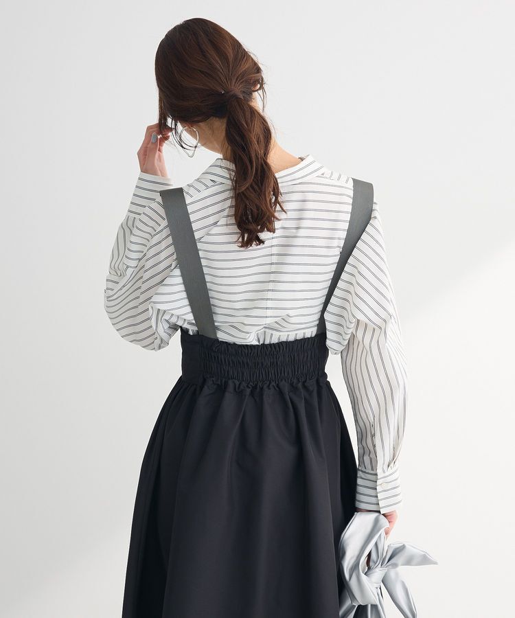 Green Parks「・DOUBLE FLAGS サスペンダーミリタリースカート」|スカート|