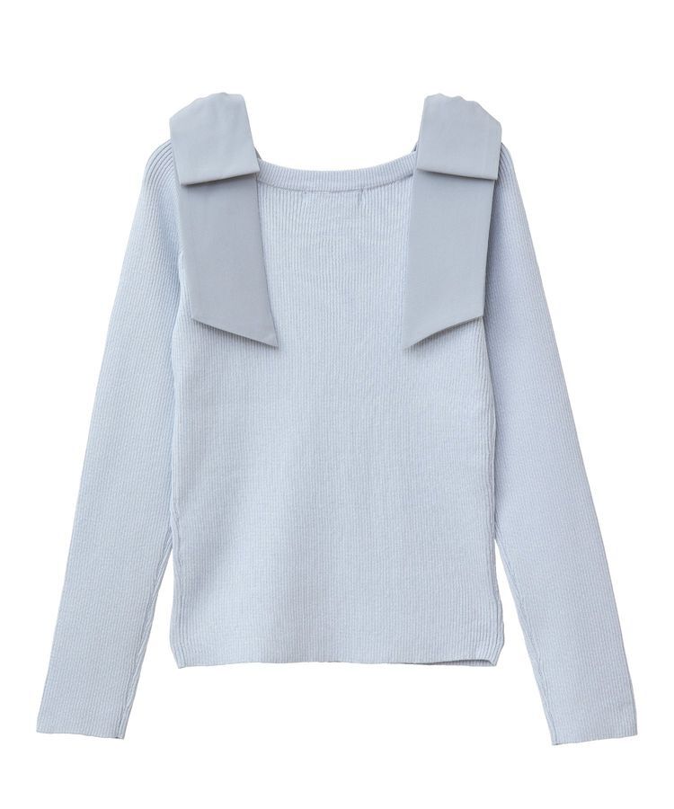 Green Parks「・swing by ショルダーリボンプルオーバー」|Tシャツ・カットソー|